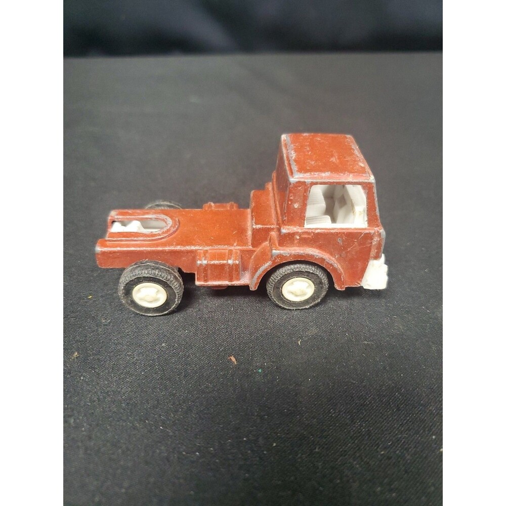 Tootsie Toy Red Auto Diecast Transport Truck Cab Antique Metal 1970 Vintage